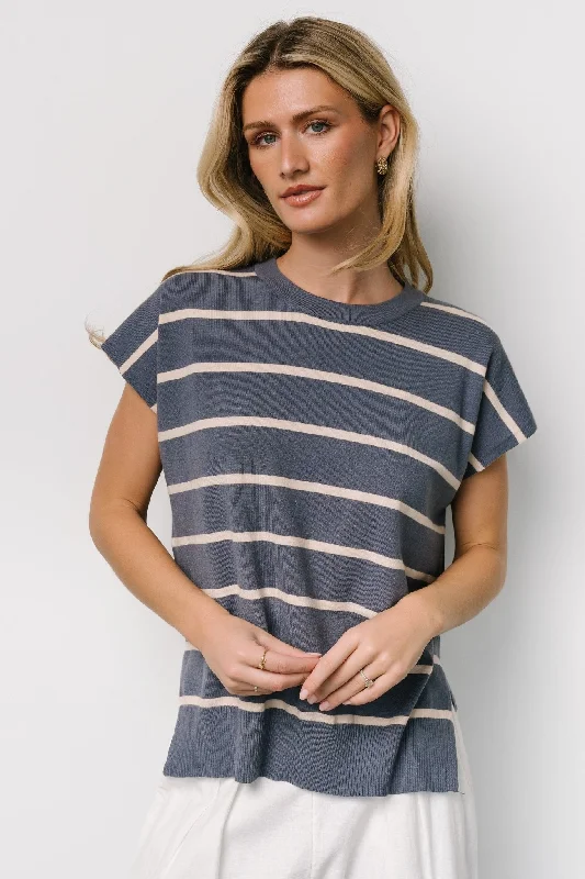 Ada Dolman Top | Slate + Natural