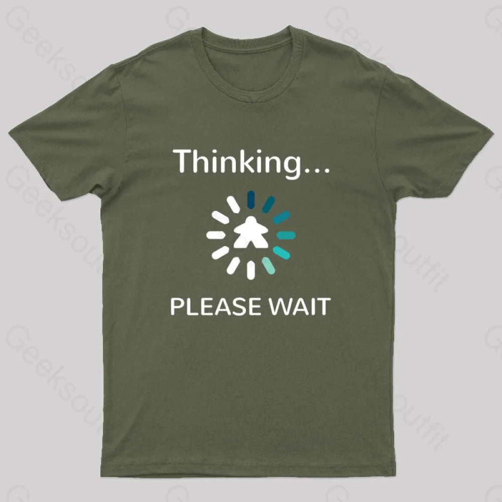 Analysis Paralysis Blue Meeple Nerd T-Shirt