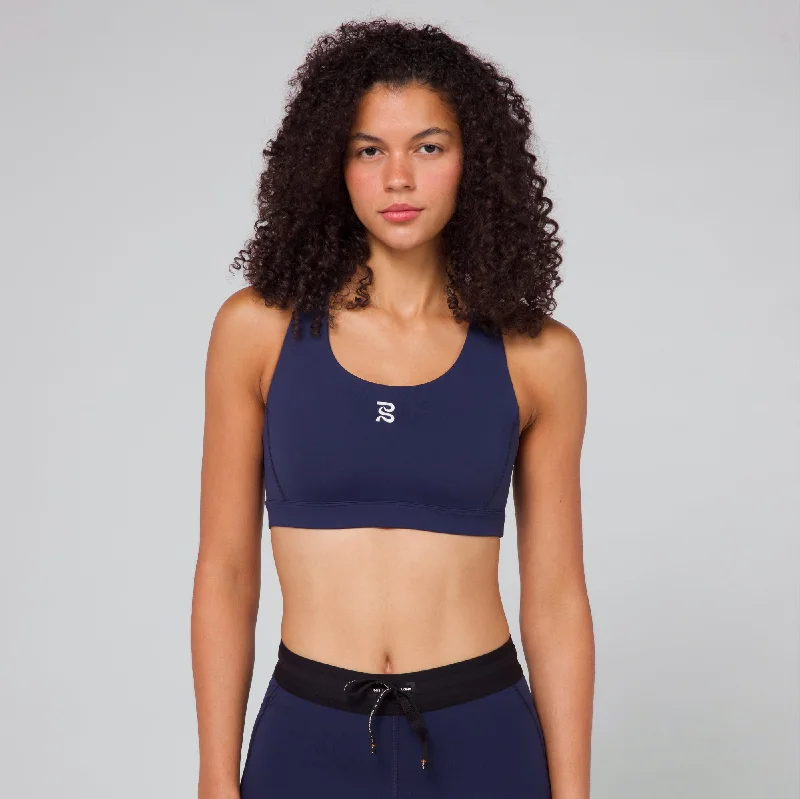 Stamina™ Scoop Neck Run Bra - NY Navy