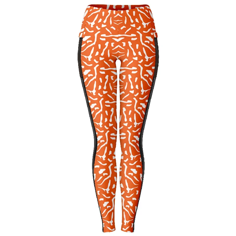 Orange Skin Cell Leggings