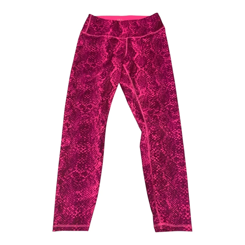 Athletic Leggings Capris By Ivl Collective In Pink, Size: M