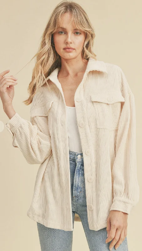 Isabel Cream Corduroy Shirt