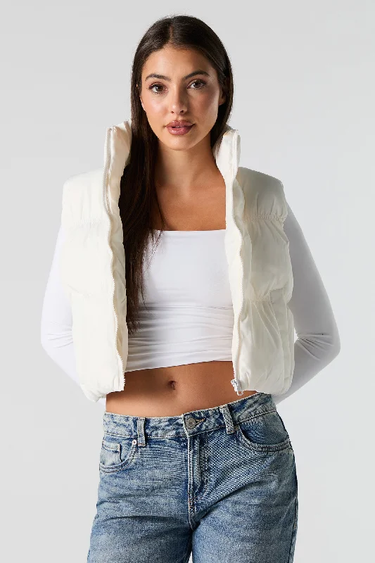 Cinched Puffer Vest