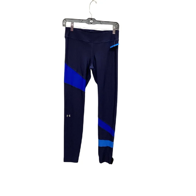 Athletic Leggings By Under Armour In Blue, Size: M