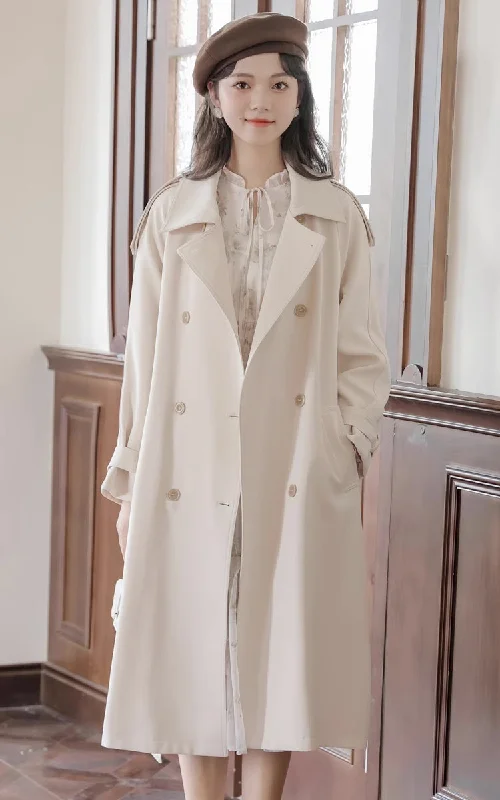 Essential Trench Coat (White)