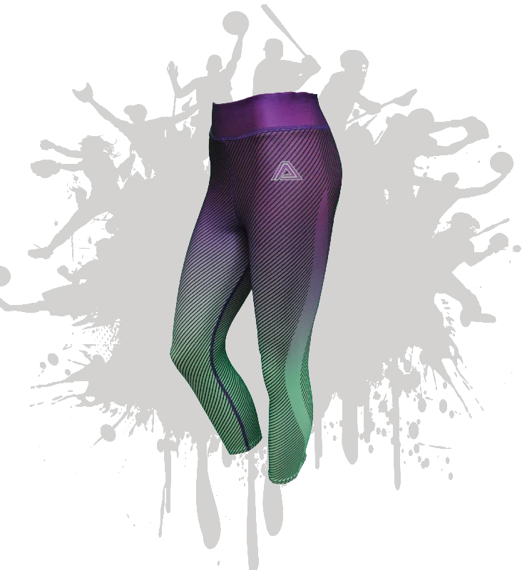 LINEAR LEGGINGS PURPLE/MINT