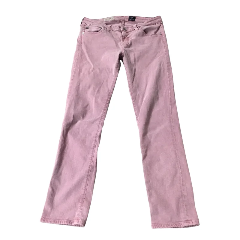 Jeans Straight By Adriano Goldschmied In Pink, Size: 4