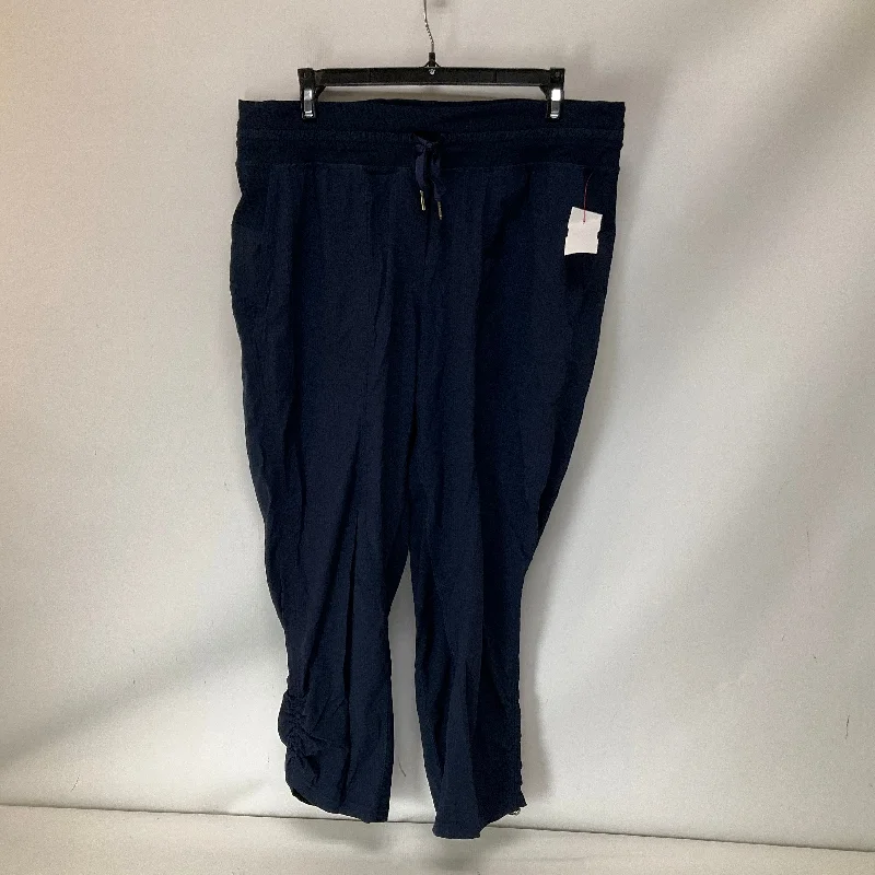 Athletic Leggings Capris By Lululemon In Navy, Size: 8