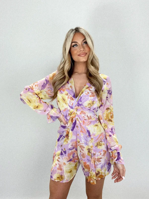 Golden Lilac Romper