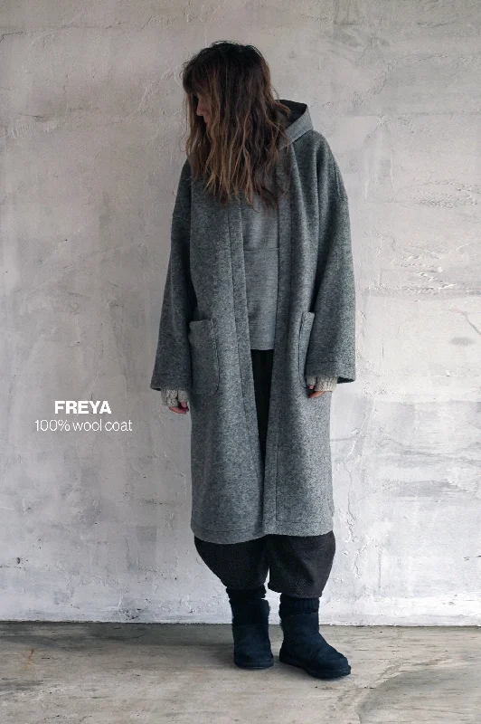 FREYA 100% WOOL OVERCOAT