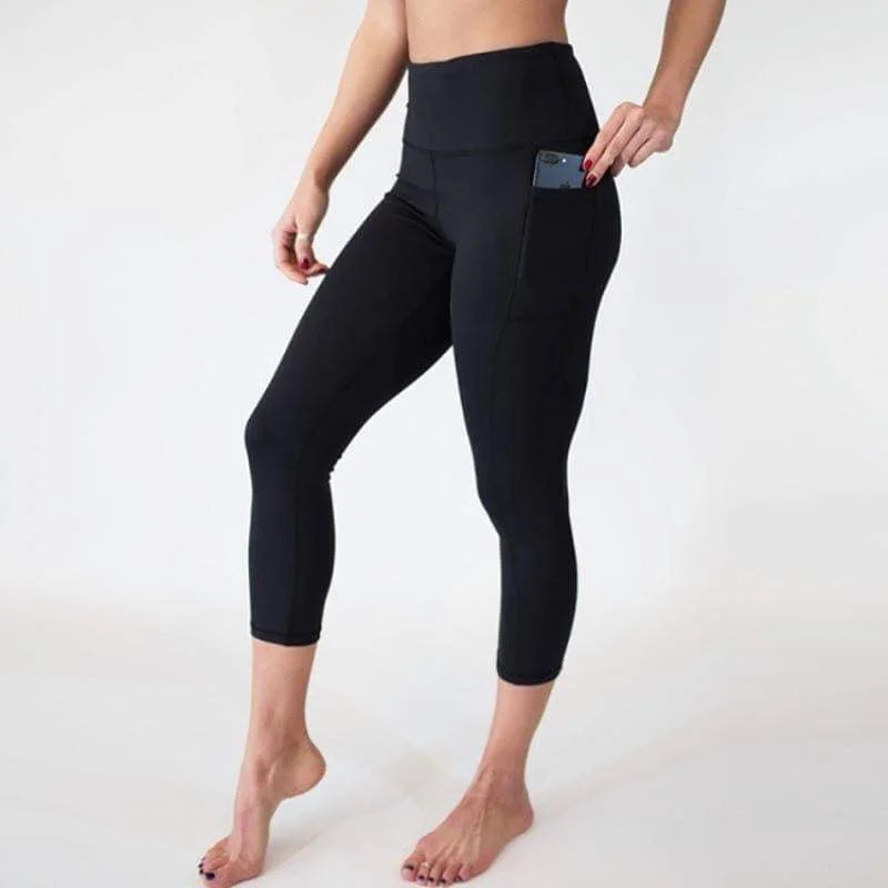 Abela Custom Capri Length Leggings - Black