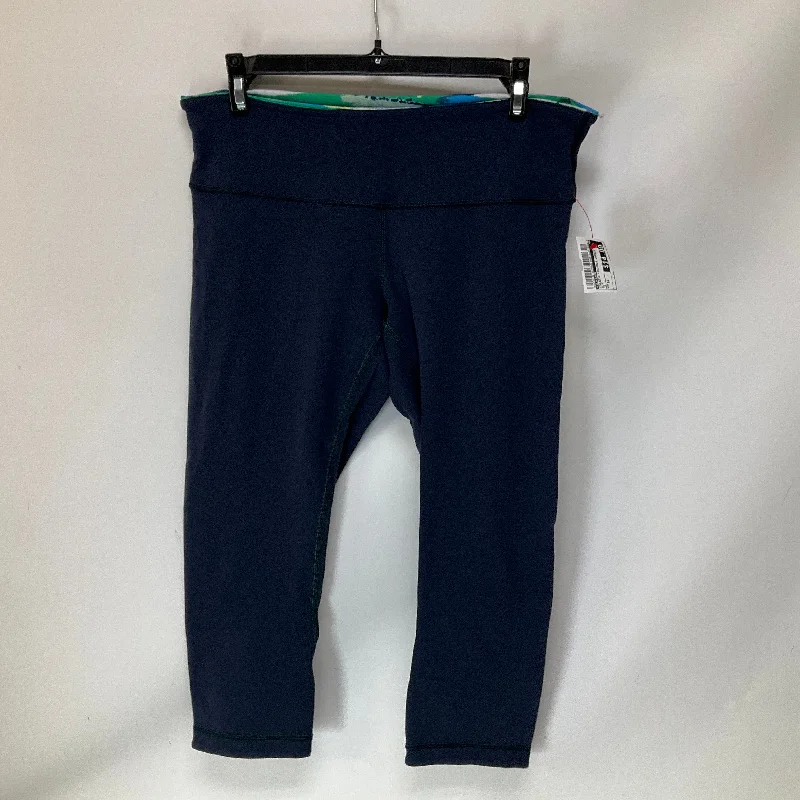 Athletic Leggings Capris By Lululemon In Blue, Size: 10