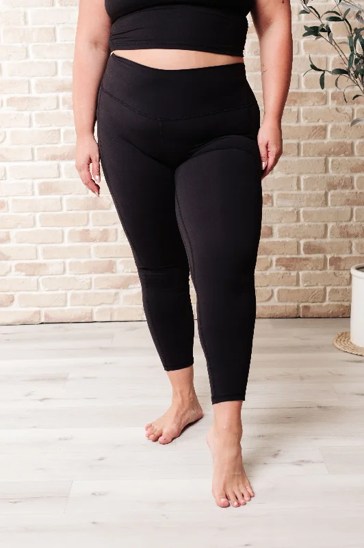 Somewhere to Start Leggings in Black