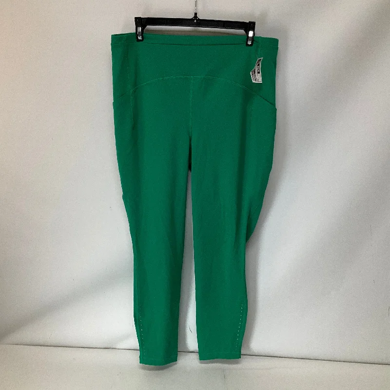 Athletic Leggings By Lululemon In Green, Size: 12