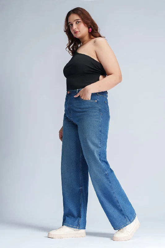 Serene Indigo Curve Straight Fit Jeans