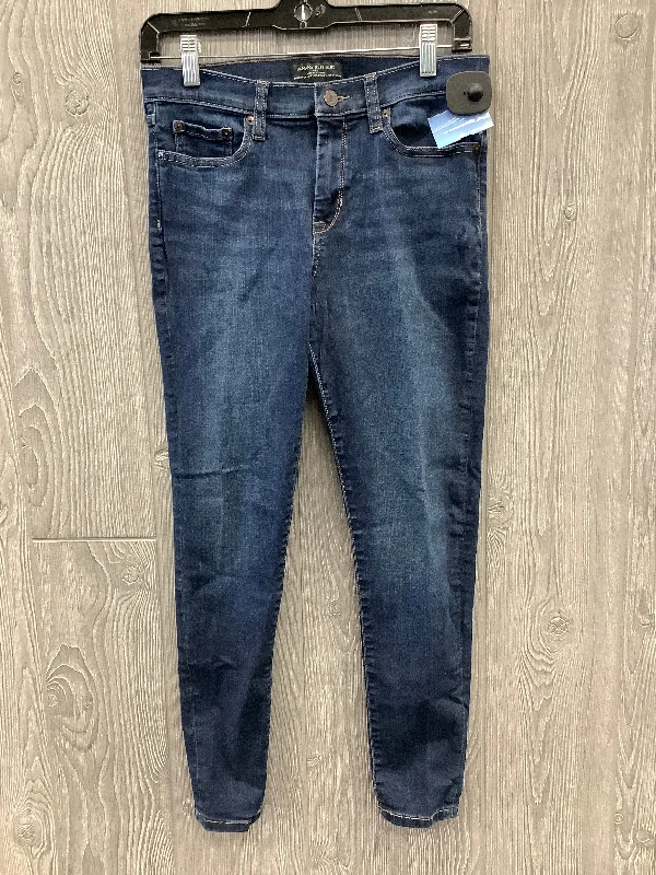 Jeans Skinny By Banana Republic In Blue Denim, Size: 4