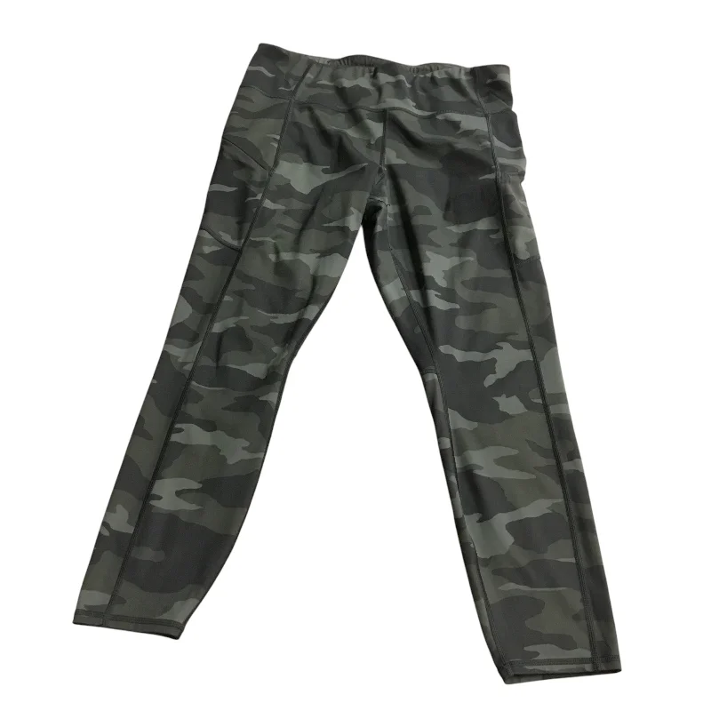 Athletic Leggings By Athleta In Camouflage Print, Size: L