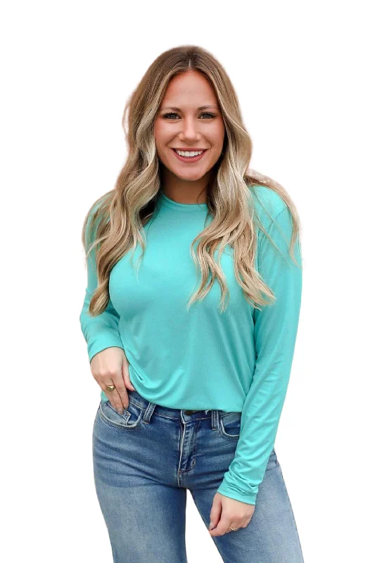 ASC Modal Long Sleeve Top- Seafoam